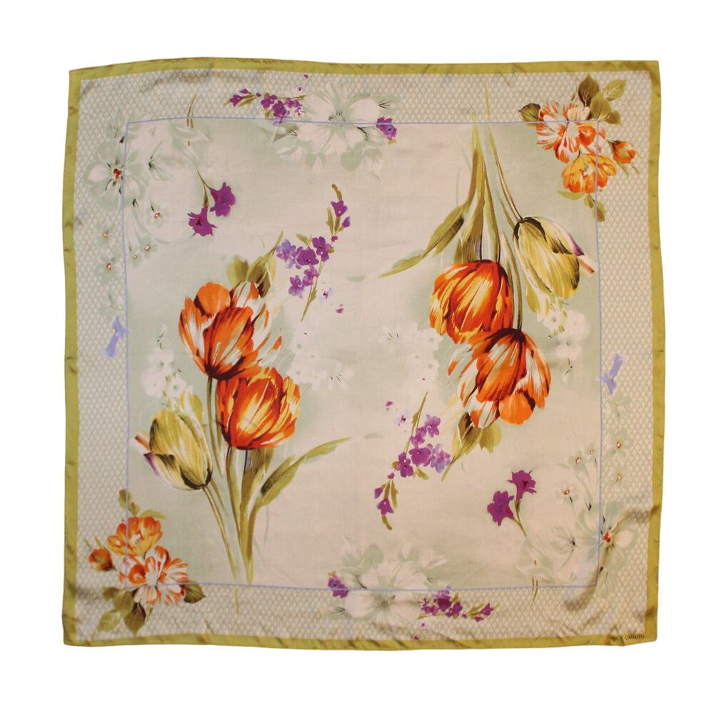 Vince Camuto 100% Silk Wallpaper Dream 36" Square Scarf #VC2347